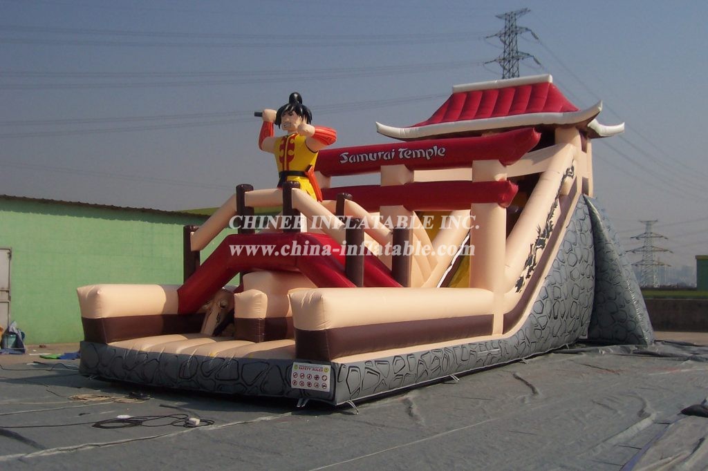 T6-211 Samurai Temple Giant Slide Kid Outdoor Party Event