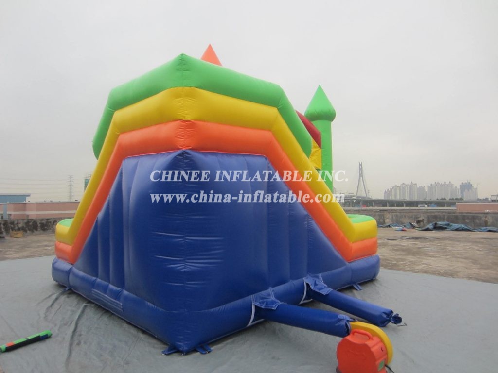 T5-220 Popular Inflatable Castle Bounce House With Slide