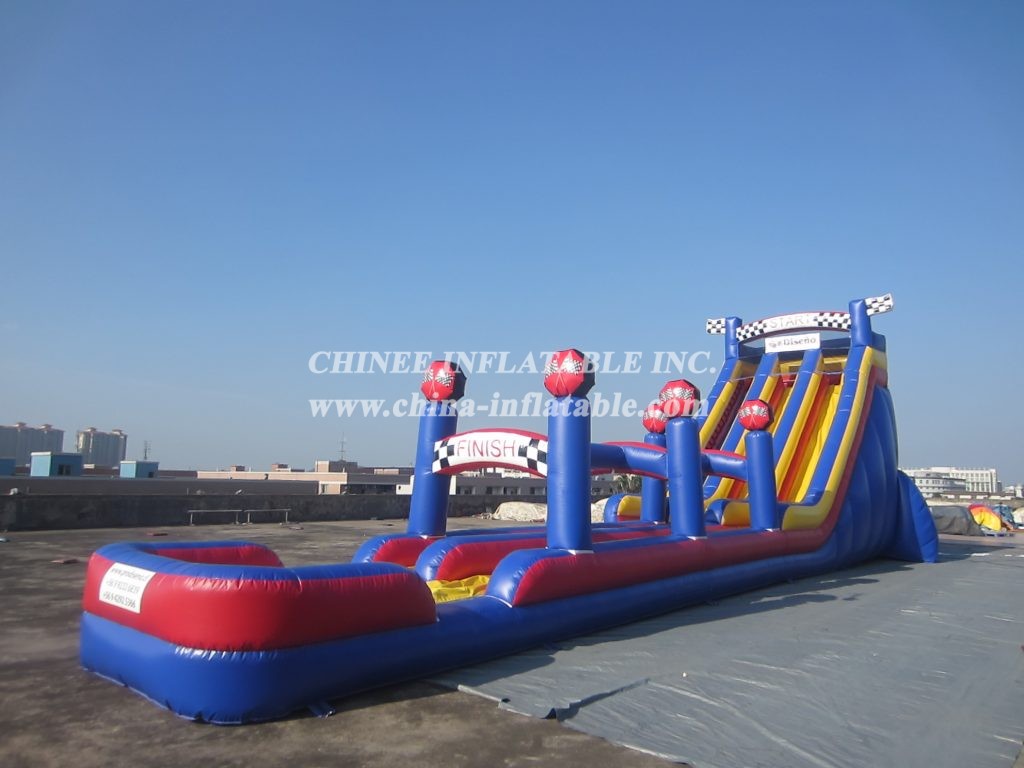 T8-1438 Race Car Inflatable Slides Giant Slide