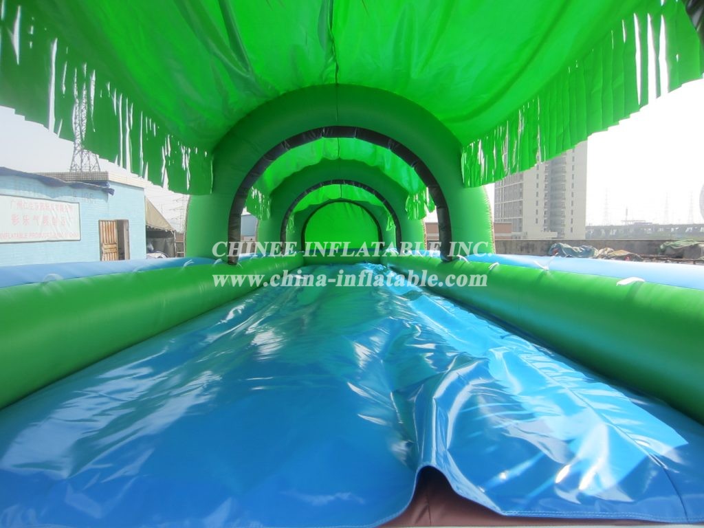 T10-104 Jungle Theme Inflatable Water Slides