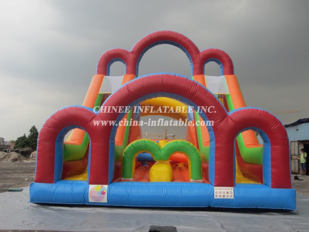 T8-1065 Popular Design Colorful Giant Inflatable Slide