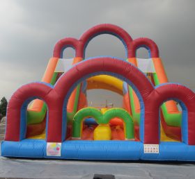 T8-1065 Popular Design Colorful Giant Inflatable Slide