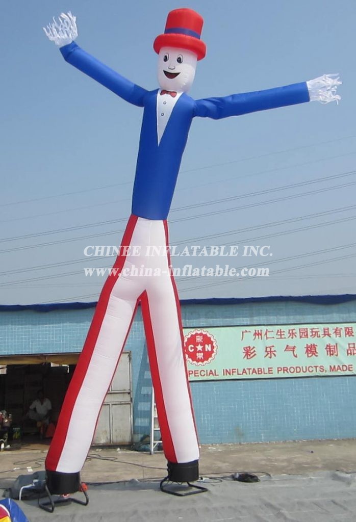 D2-18 Air Dancer Inflatable Tube Man With Hat