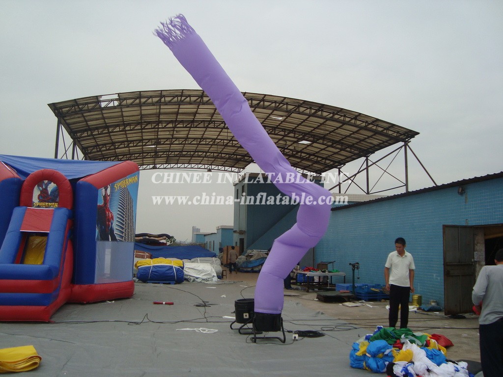 D2-3 Air Dancer Inflatable Purple Tube Man For Advertising