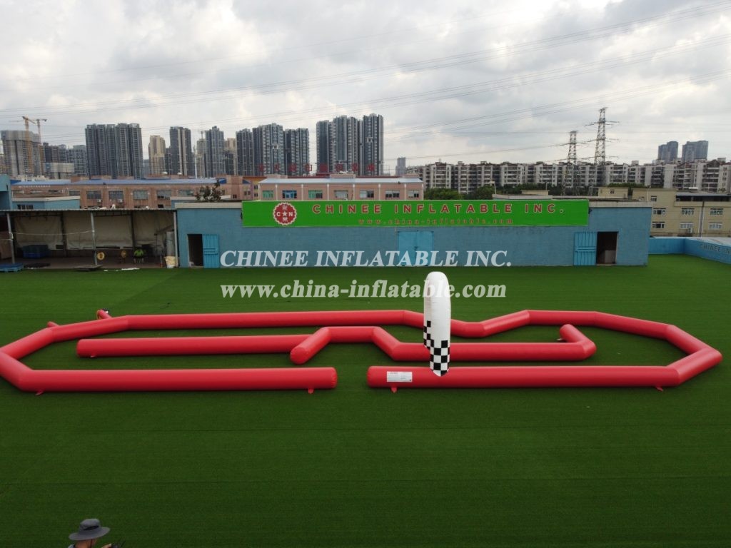 T11-519 Inflatable Race Track Challenge Sport Game