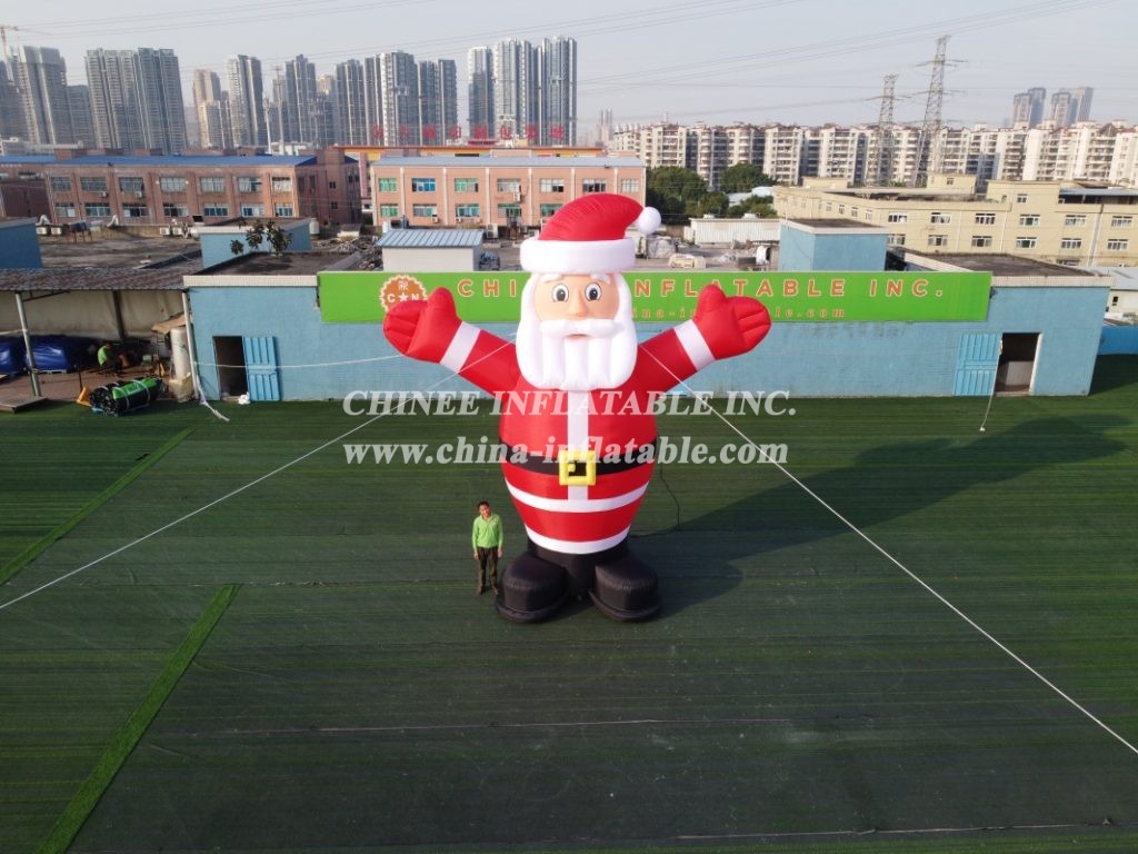 C1-127 Outdoor 6M Height Inflatable Santa For Chrismas Decoration