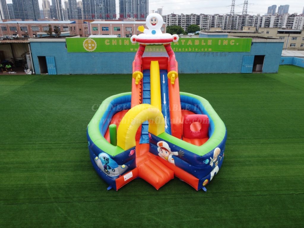 T8-1408 Space Inflatable Slide Kids Playland