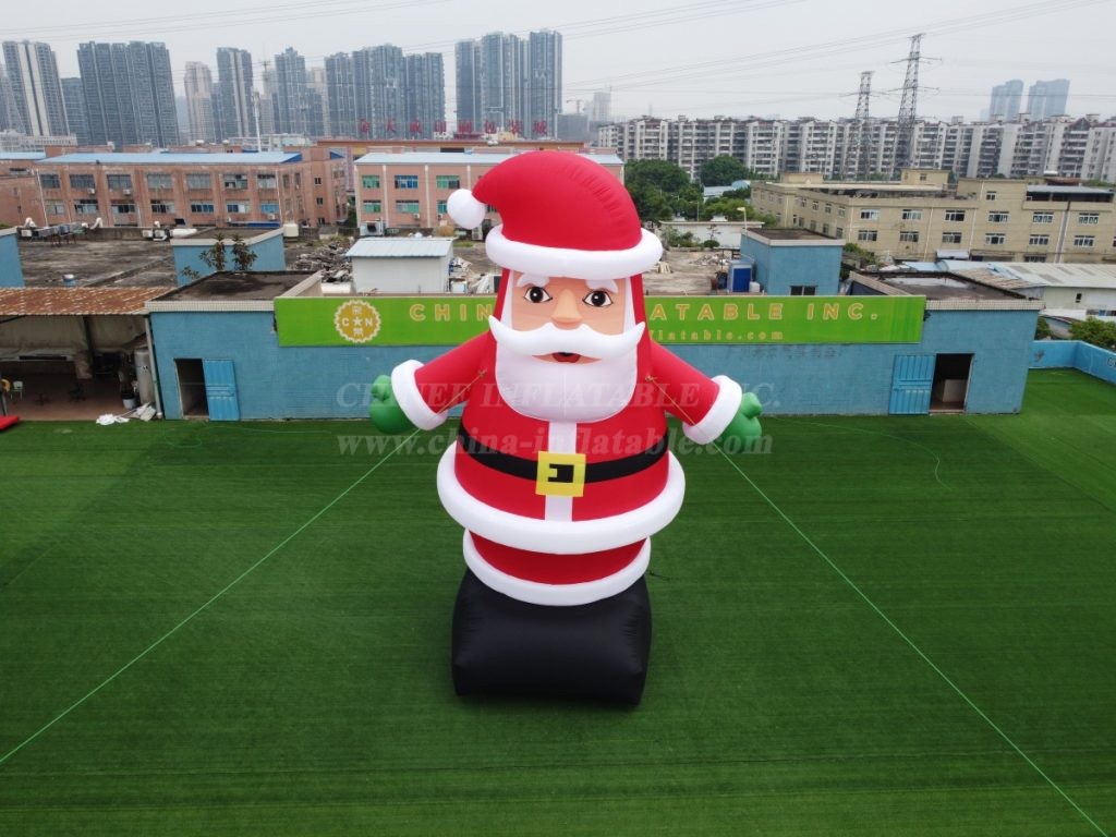 C1-116 8M Height Outdoor Giant Inflatable Christmas Santa Claus Decoration