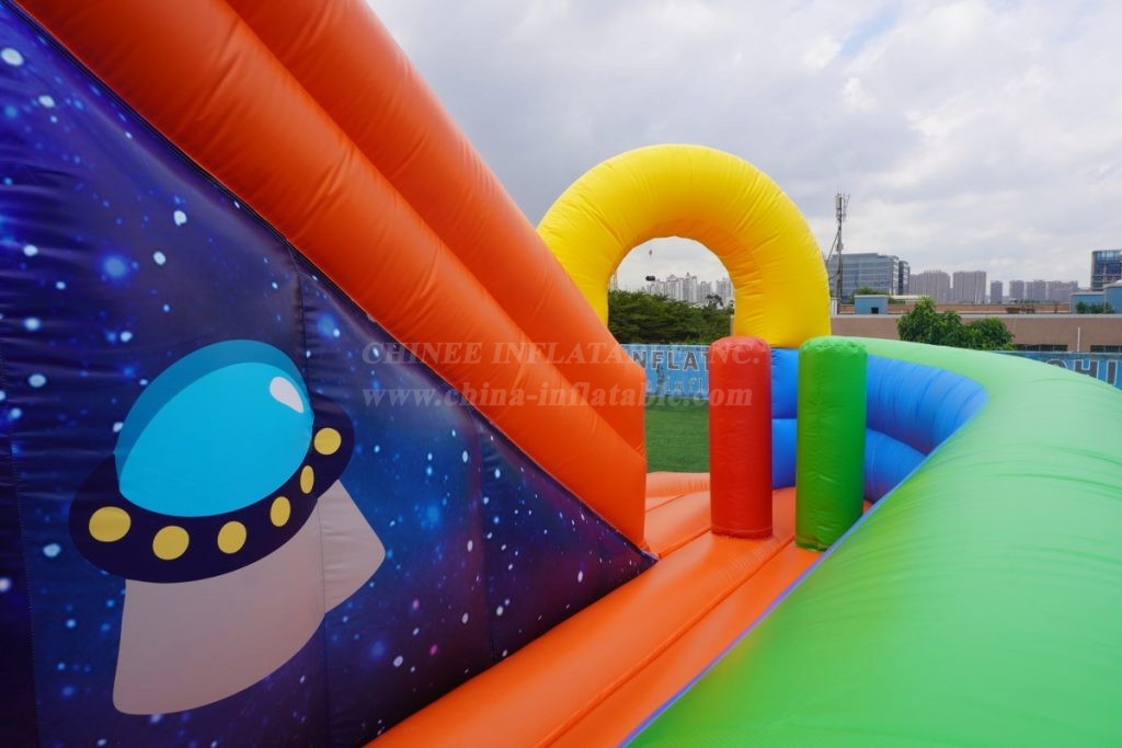 T8-1408 Space Inflatable Slide Kids Playland