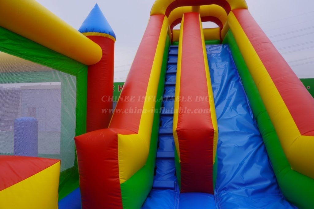 T5-112 Inflatable Castle Bouce House Combo With Slide