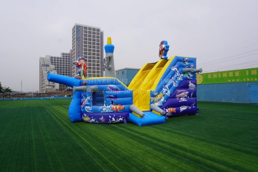 T8-1352 Pirates Ship Inflatable Playground