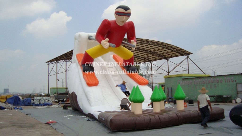 T8-158 The Man Skiing Inflatable Slide Giant Slide