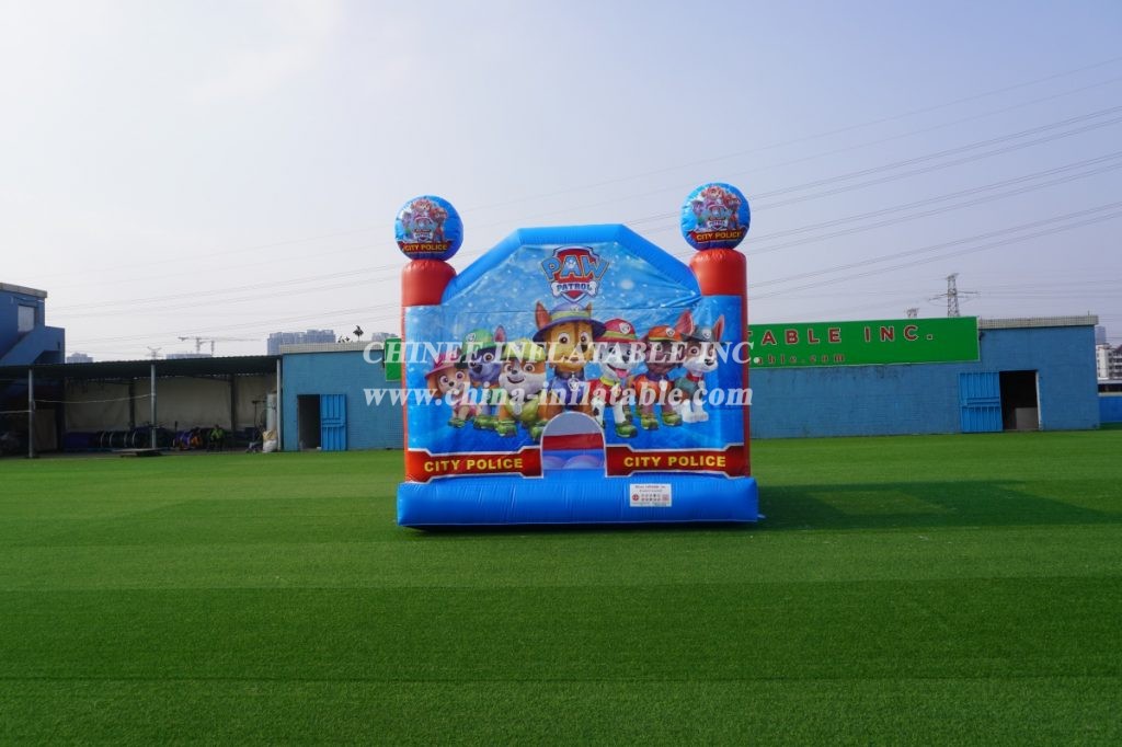 T2-2401 Paw Patro Inflatable Bouncer Inflatable Childrens Paw Patrol Themed Bouncy Castle From Chinee Inflatables