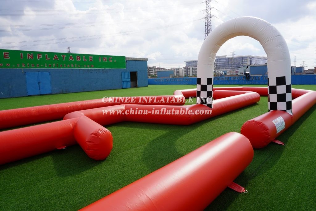 T11-519 Inflatable Race Track Challenge Sport Game