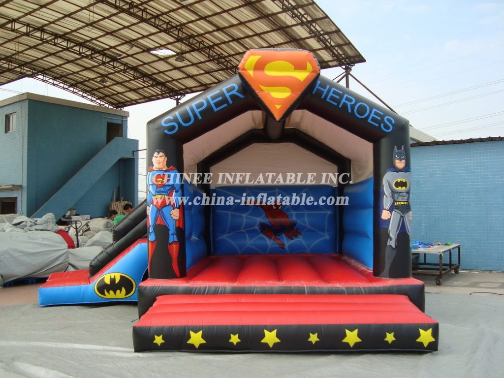 T2-785 Superman Batman Spider-Man Superhero Inflatable Bouncer