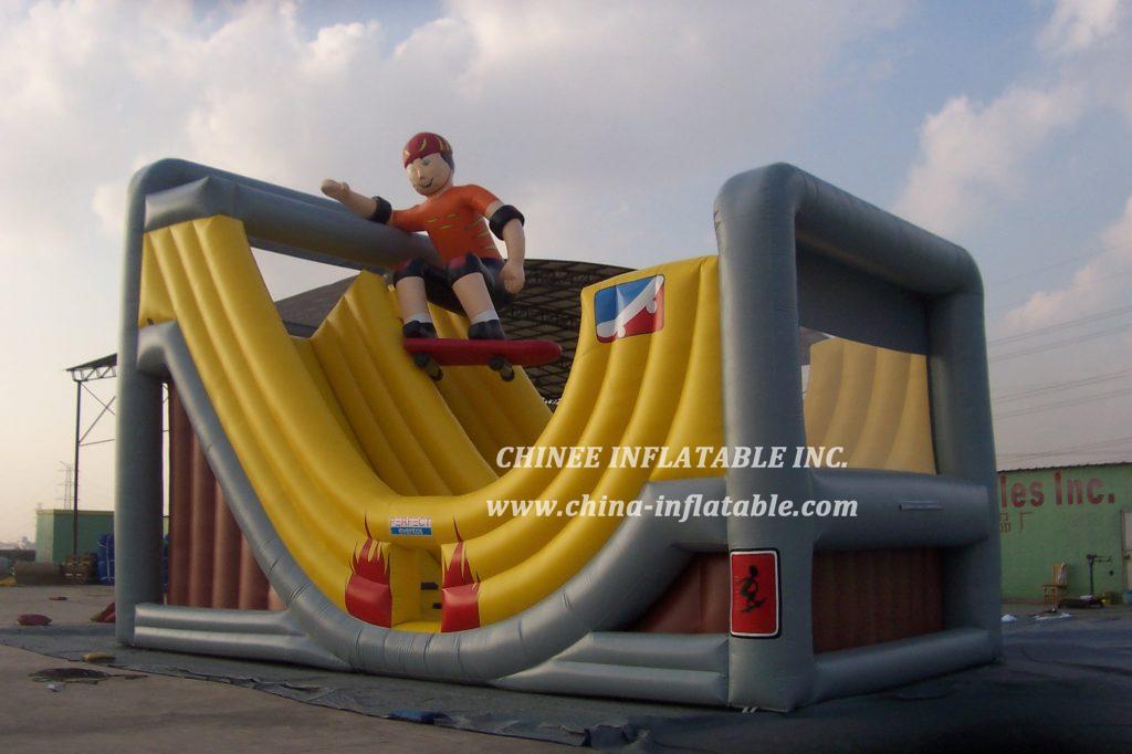 T8-160 The Boy Skating Inflatable Slide Giant Slide