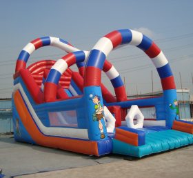 T8-337 Cartoon Inflatable Slide