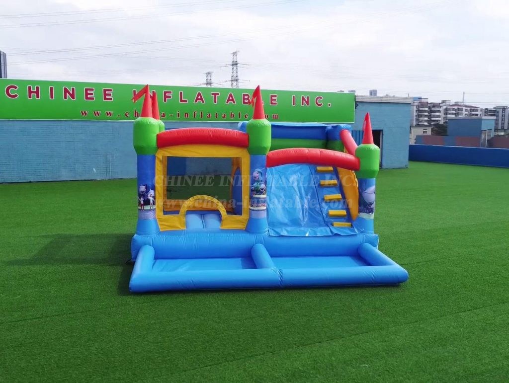 T2-3037 Three-In-One Inflatable Castle