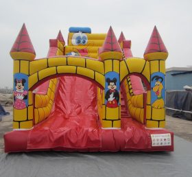 T8-775 Disney Inflatable Jumping Castle Dry Slide For Kids