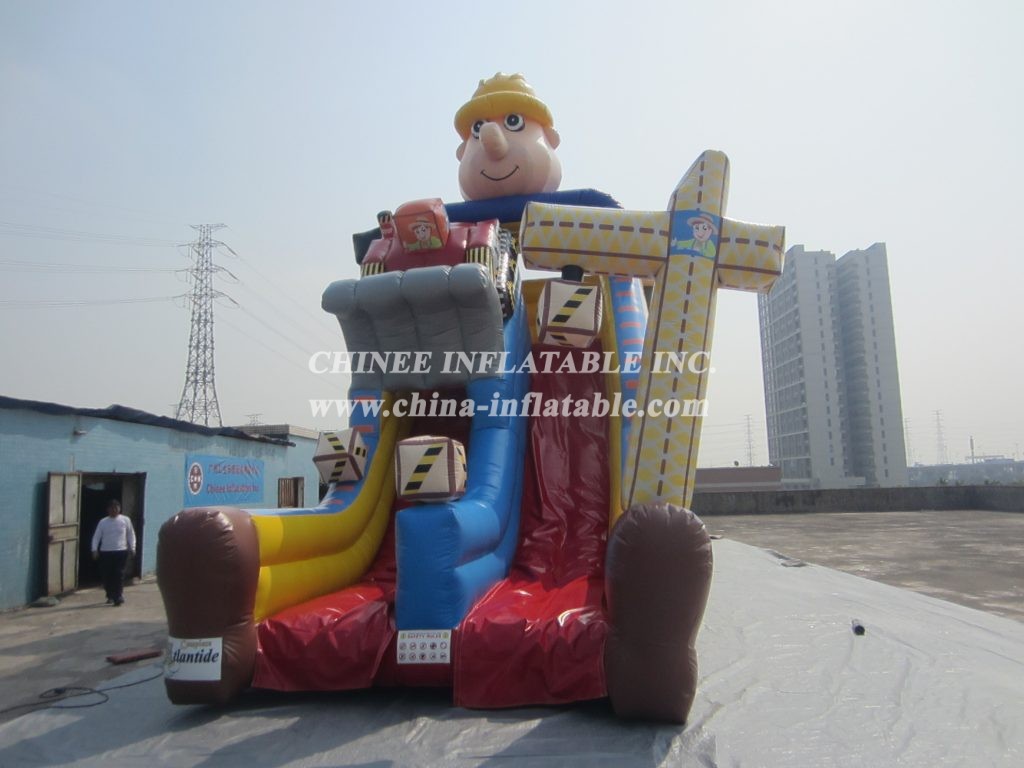 T8-1450 Bob The Builder Inflatable Slide