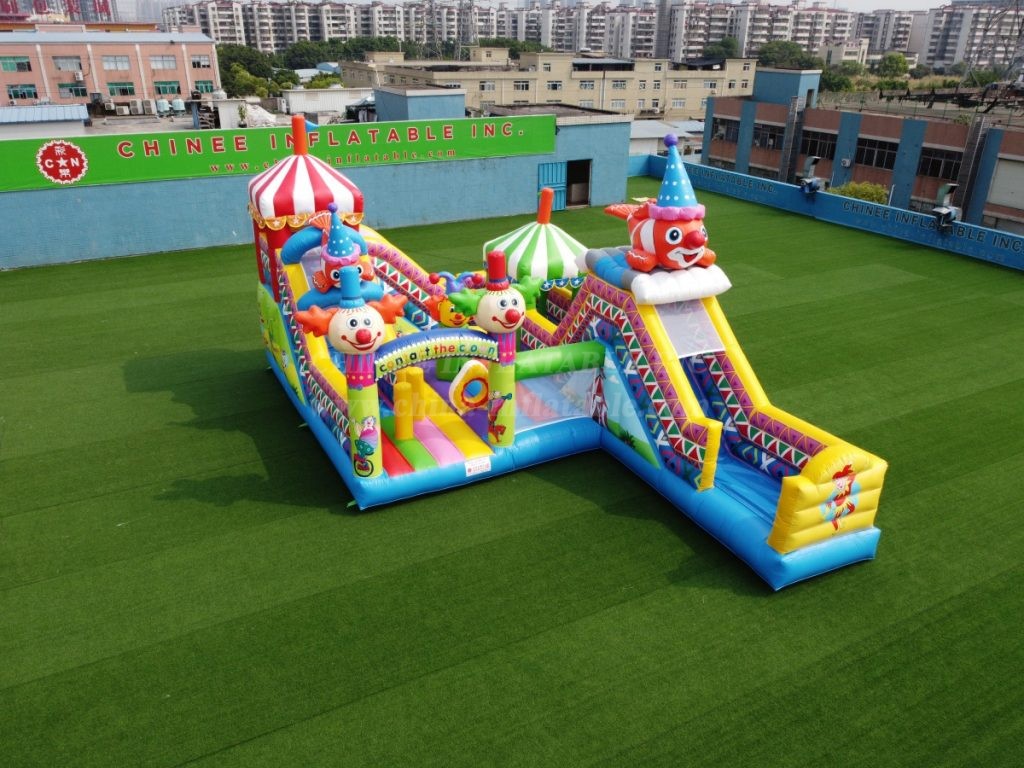 T6-438 Circus Themed Castle Large Clown Slide