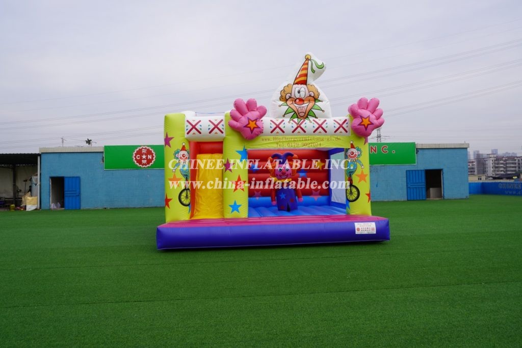 T2-3334 Clown Inflatable Castle Clown Circus Jumping Castles