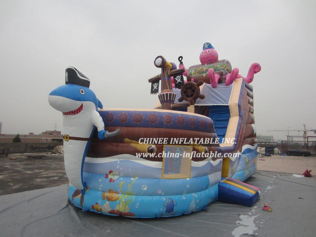 T8-1481 Pirates Inflatable Slide