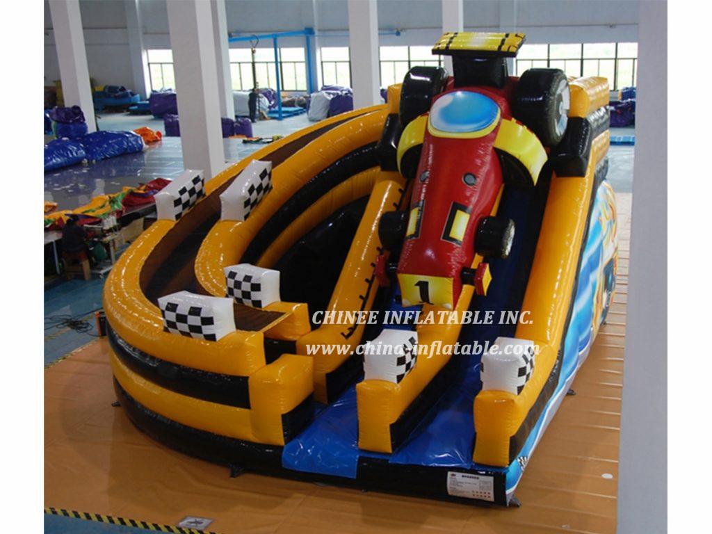 T8-1540 Race Car Themed Inflatable Slide