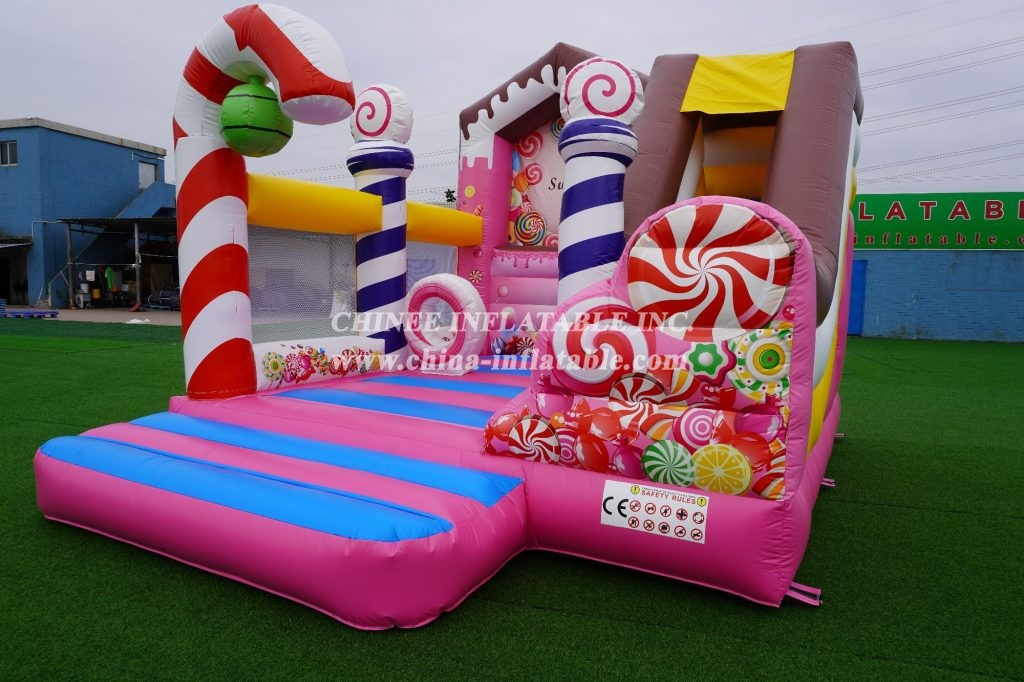 T2-3477 Sweet Candy Bouncy House Combo