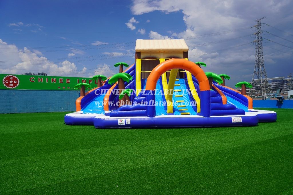 T6-608 Large Water Slide With Pool