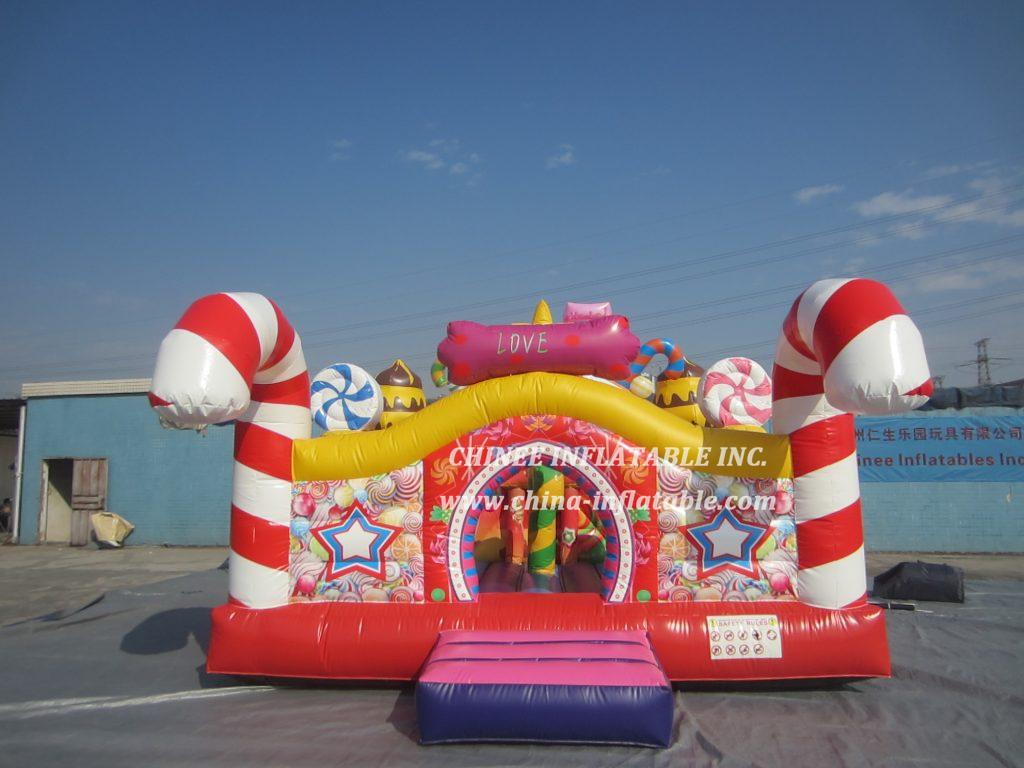 T2-3492 Candy Inflatable Playground Funcity