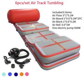 AT1-015 (6 Pieces) Inflatable Air Track Gymnastic Airtrack Tumbling Mat Gym Mini Air Mat For Sale