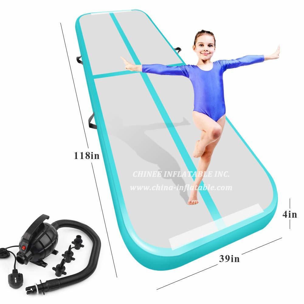 AT1-049 Inflatable Gymnastics Airtrack Tumbling Air Track Floor Trampoline For Home Use/Training/Cheerleading/Beach