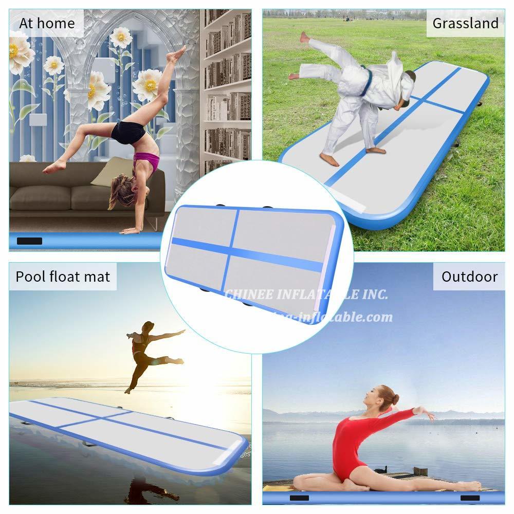 AT1-075 Inflatable Gymnastics Airtrack Tumbling Air Track Floor Trampoline For Home Use/Training/Cheerleading/Beach