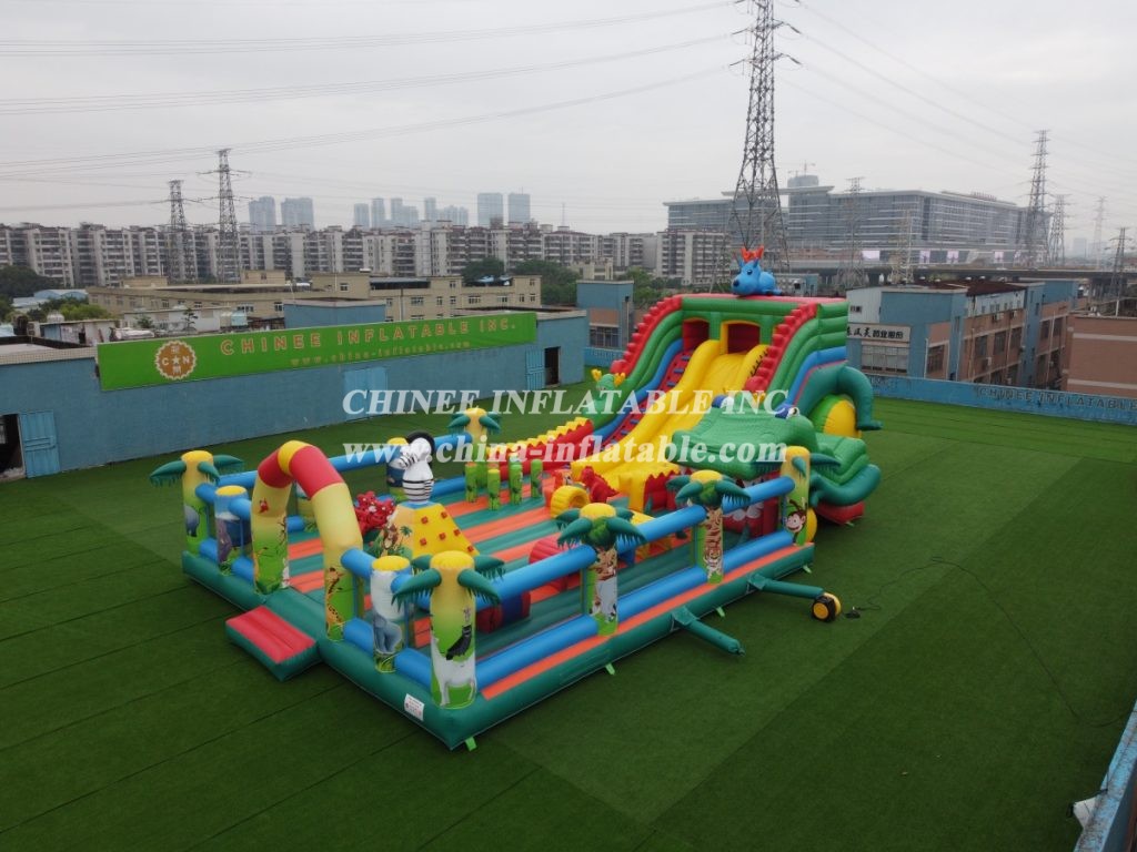 GF2-017 Jungle Theme Inflatable Funcity