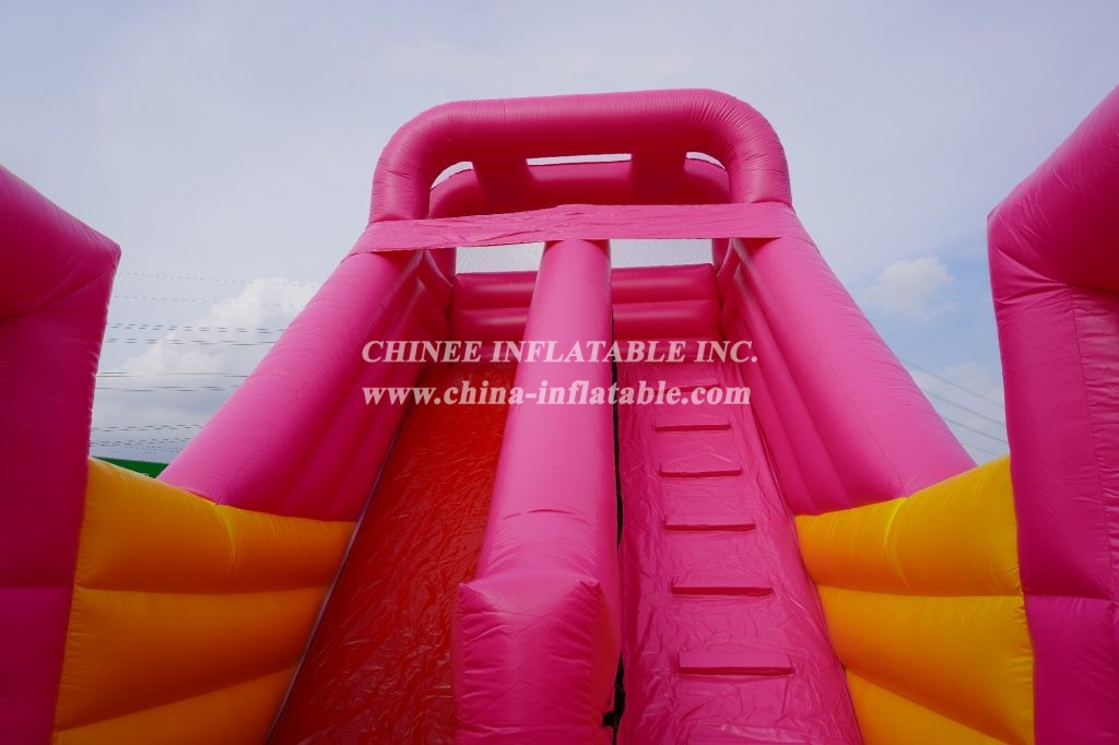 T8-457 Inflatable Firetruck With Slide