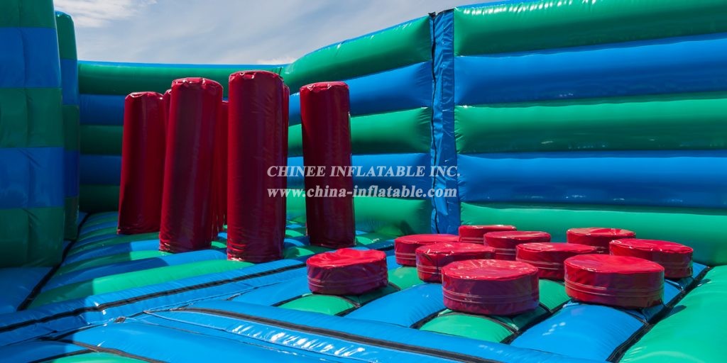 GF2-051 Inflatable Funcity Jumping Bouncy Obstacle Inflatable Outdoor Playground