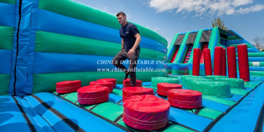 GF2-051 Inflatable Funcity Jumping Bouncy Obstacle Inflatable Outdoor Playground