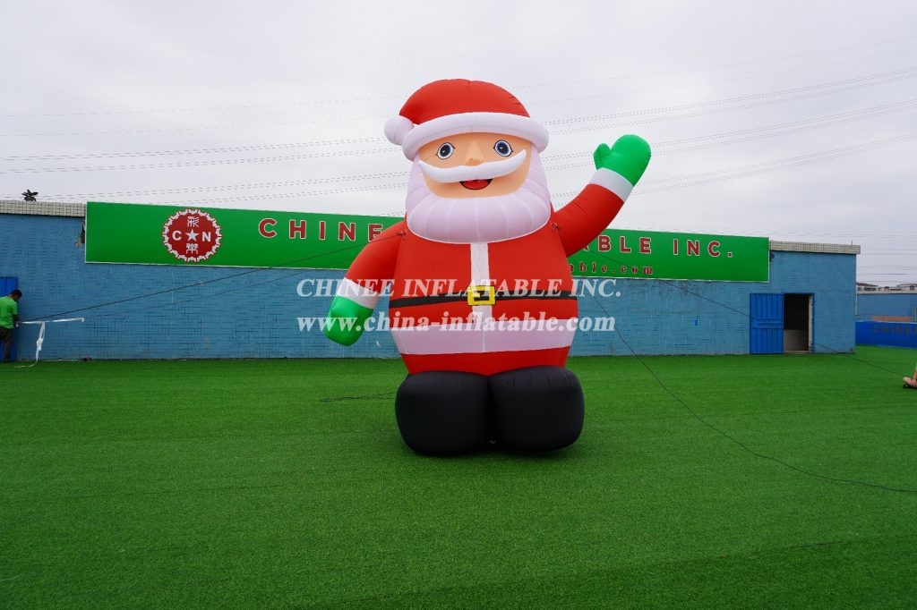 C1-113 4M Height Outdoor Inflatable Christmas Santa Claus Decorations