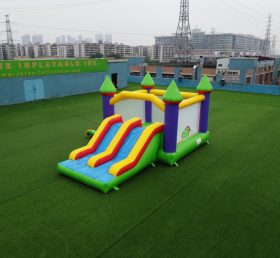 T2-1361 Classic Style Bouncy Castle With Slide For Kids Party Events