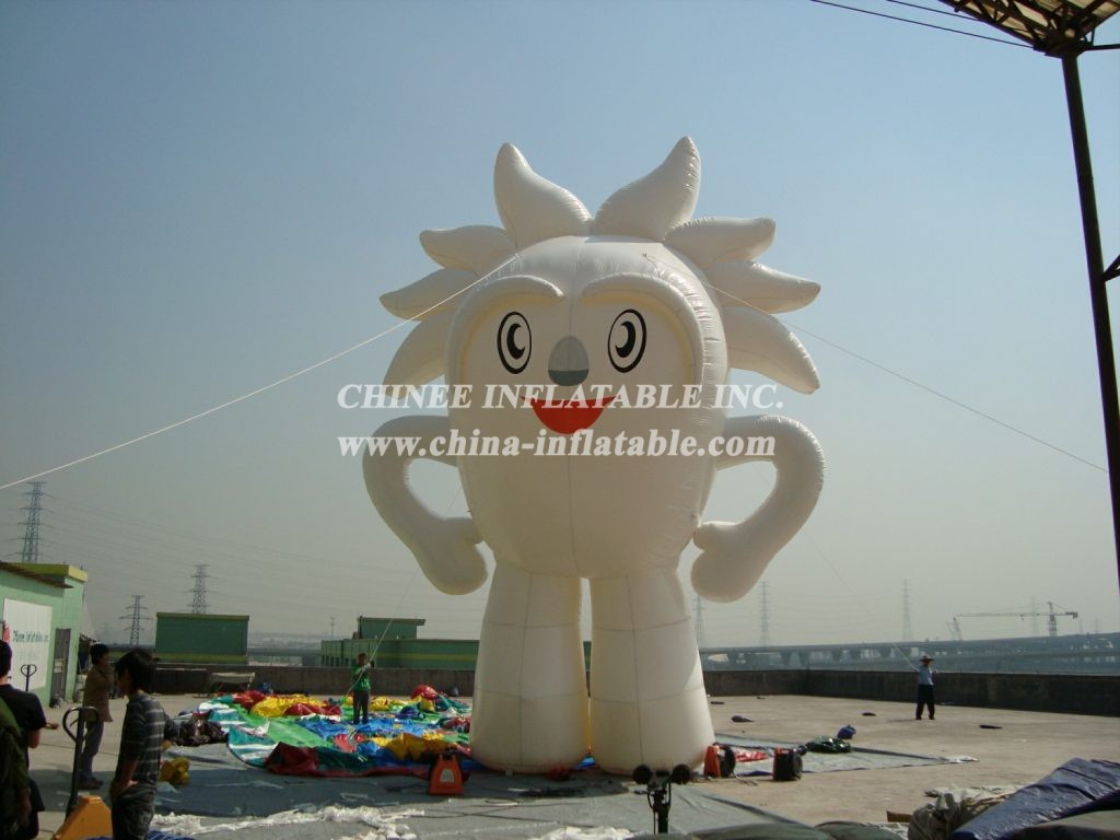 Cartoon2-113 White Cute Character Inflatable Cartoons