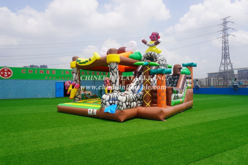 T2-011 Chinee Jungle Bouncy House With Slide