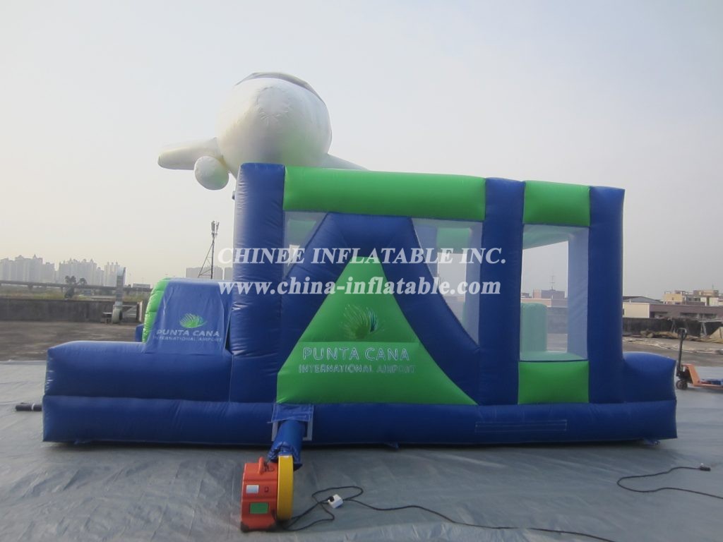 T7-3003 Airplane Inflatable Obstacle Course