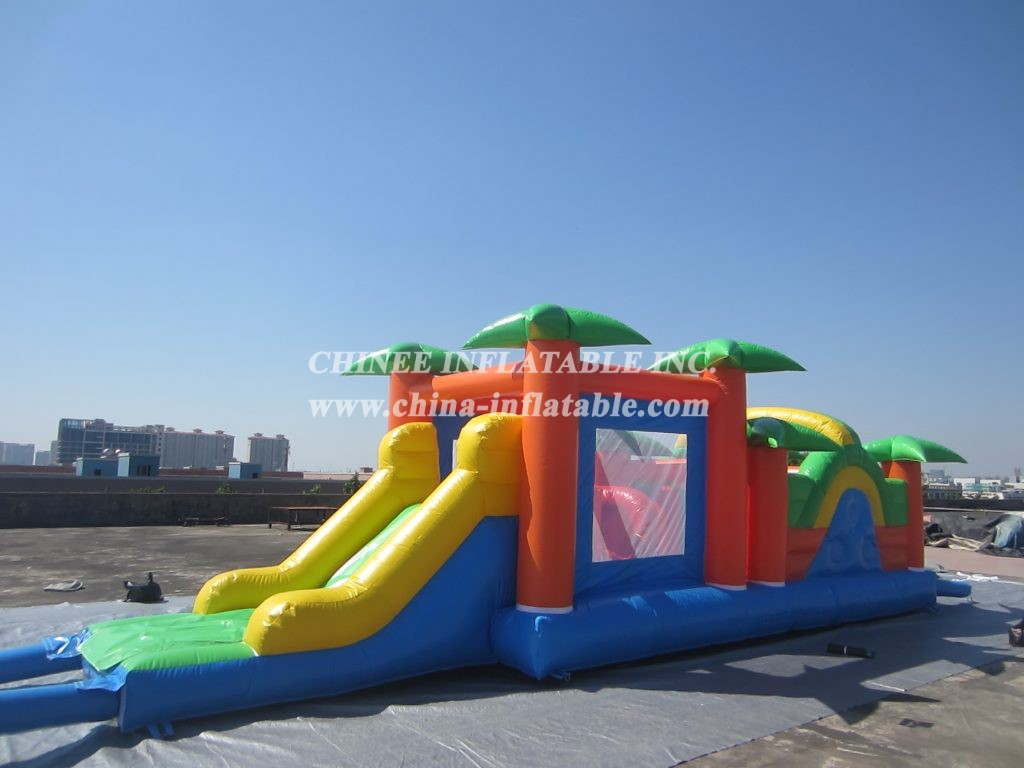 T7-1245 Jungle Theme Inflatable Obstacle Course