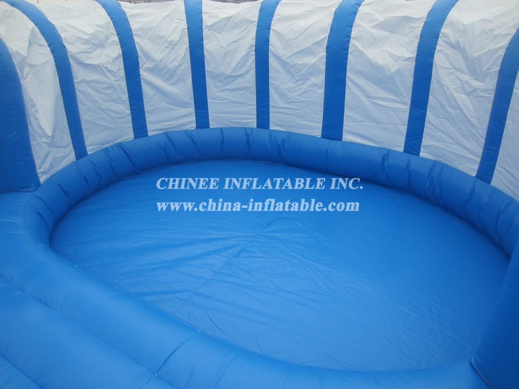 T7-512 White Inflatable Obstacles Courses