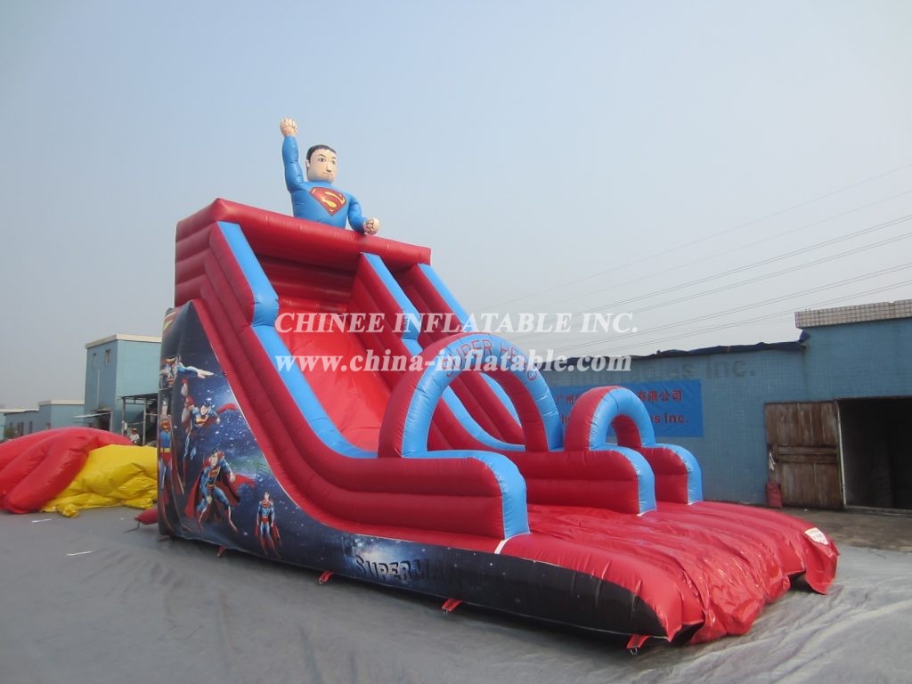 T8-2102 Superman Superhero Inflatable Slide