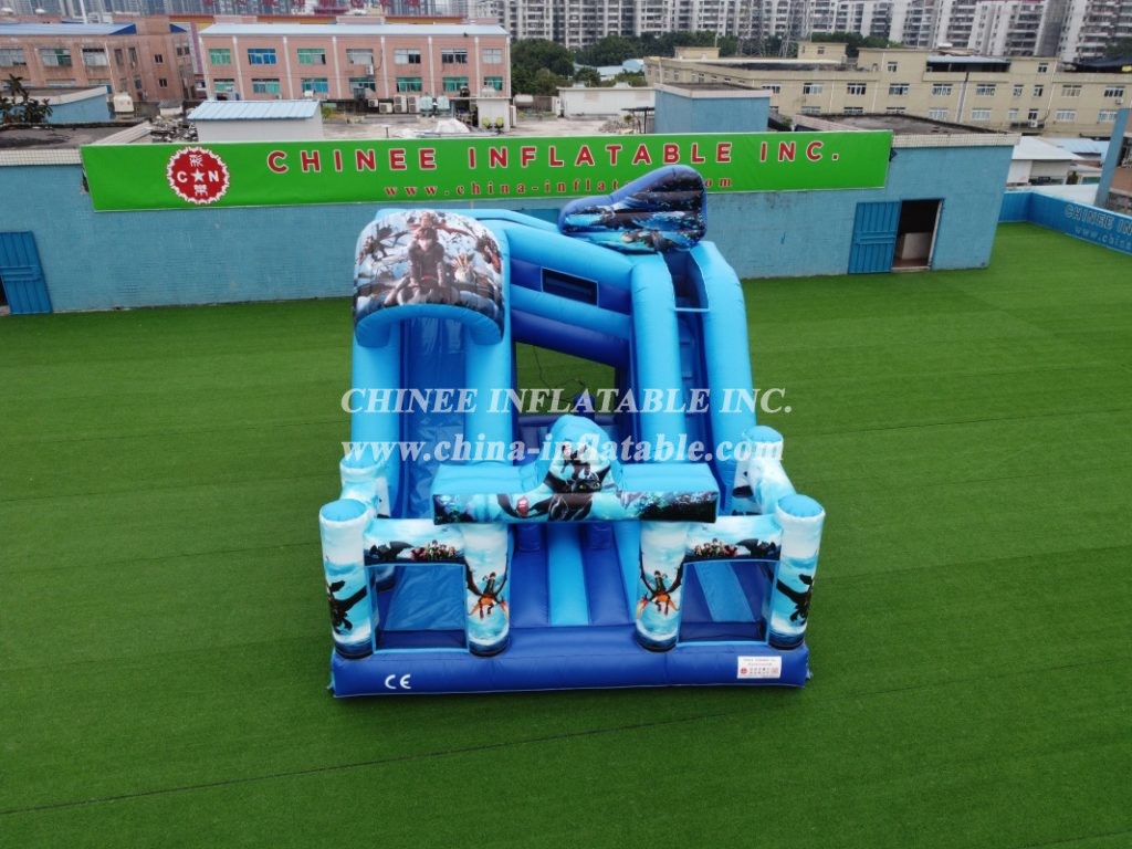 T8-3804 Train Your Dragon Inflatable Slide