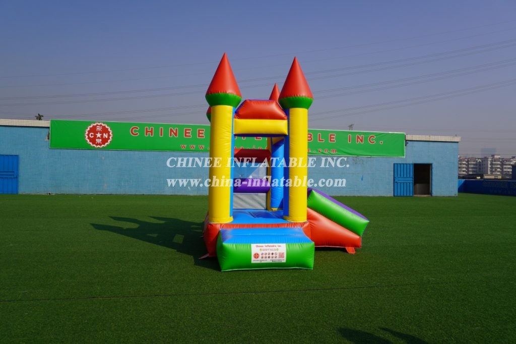 T2-3502 Small Bouncy Castle Jumper With Slide Inflatable Bouncer