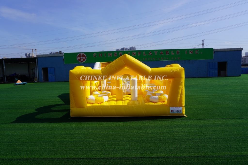 T7-1249 Inflatable Obstacle Course Bounce Jumping House Crown Gate For Kids