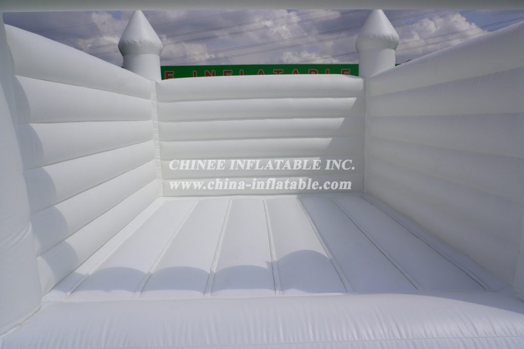 T2-3508 Pure White Inflatable Bouncy Castle